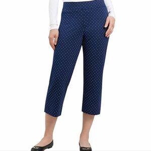 Lands' End Women's Shore Comfort Stretch Knit Carpi Pants Pull On nwt